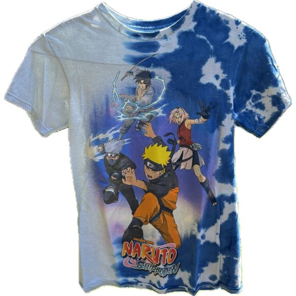 Naruto Shippuden Tie Dye T-Shirt Size Small Anime Graphic Tee C-Life 2002/2007 - Picture 1 of 12
